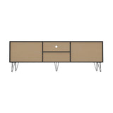 NNEED TV Cabinet Storage Sliding Door 180cm Black