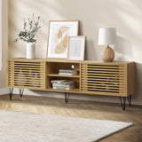 NNEED TV Cabinet Storage Sliding Door Shelf 180cm