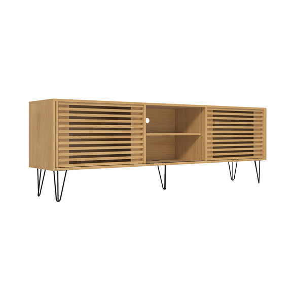 NNEED TV Cabinet Storage Sliding Door Shelf 180cm
