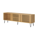 NNEED TV Cabinet Storage Sliding Door Shelf 180cm