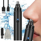 NNEOBA Rechargeable Ear And Nose Hair Trimmer for Men USB Electric Grooming Tool Black