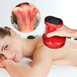 NNEOBA Electric Cupping Therapy Massager EMS Gua Sha Scraping Suction Cup Red