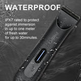 NNEOBA Electric Body & Hair Trimmer for Men Waterproof Groomer Black