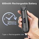 NNEOBA Electric Body & Hair Trimmer for Men Waterproof Groomer Black