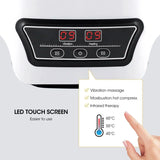 NNEOBA Wireless Heated Knee Massager – Electric Heating Massage Knee Pad White