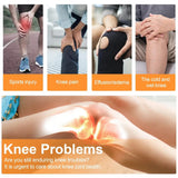 NNEOBA Wireless Heated Knee Massager – Electric Heating Massage Knee Pad White