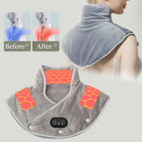 NNEOBA USB-Powered Heated Shoulder & Neck Wrap Grey
