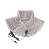 NNEOBA USB Electric Heating Shoulder & Neck Massager – Thermal Compress Wrap Grey