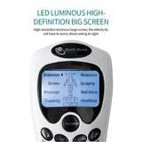 NNEOBA Electric EMS TENS Pulse Massager Pad Acupuncture Muscle Stimulator White