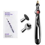 NNEOBA Electrical Pulse Meridian Energy Pen Acupuncture & EMS Silver