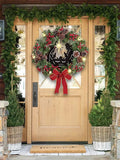 NNEOBA Champagne Gold Christmas Wreath with Lights