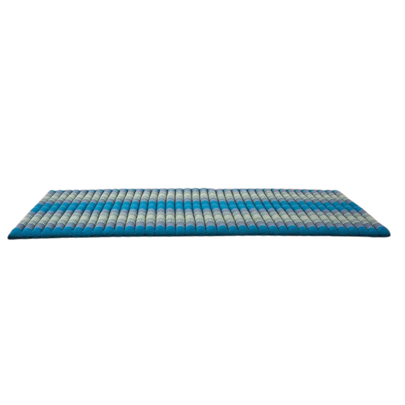 NNEDSZ Day bed Roll Out Mattress XL Large Foldout Mat relaxation day bed camping or Yoga Matt Natural Kapok Filled BLUE