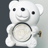 NNEOBA Eternal Rose Teddy Bear Gift Box with Necklace (White Gold)