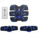 NNETM Rechargeable Remote Control Abdominal Muscle Toner, Muscle Trainer, Body Muscle Stimulator EMS Massager- Tone Your Abs, Hips, And Buttocks At Home