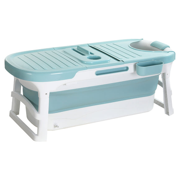 NNEDSZ Weisshorn Foldable Bathtub Portable Folding Water Spa with Cover Plate 136x62cm