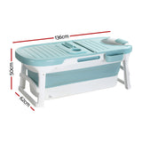NNEDSZ Weisshorn Foldable Bathtub Portable Folding Water Spa with Cover Plate 136x62cm