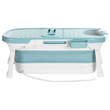 NNEDSZ Weisshorn Foldable Bathtub Portable Folding Water Spa with Cover Plate 136x62cm