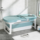 NNEDSZ Weisshorn Foldable Bathtub Portable Folding Water Spa with Cover Plate 136x62cm