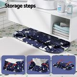 Weisshorn Foldable Bathtub PVC SPA Bucket Inflatable Cushion 134x65cm Star Navy