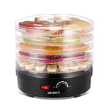 NNEDSZ 5 Trays Food Dehydrator Fruit Dehydrators Pet Beef Jerky Dryer Black