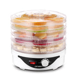 NNEDSZ 5 Trays Food Dehydrator Fruit Dehydrators Pet Beef Jerky Dryer White