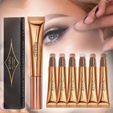 NNETM Waterproof Highlighter Contour Creamy Liquid Stick Cushion - All-in-One Contour, Blush, and Highlight Makeup