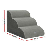 NNEDSZ Dog Ramp Steps Foam 3 Tier Pet Stairs For Bed Sofa Car Portable Indoor