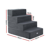 NNEDSZ Dog Ramp Foam Dog Cover Stairs Portable Cat Ladder For Sofa Bed 4 Steps