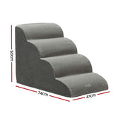NNEDSZ Dog Ramp Steps Foam 4 Tier Pet Stairs For Bed Sofa Car Portable Indoor