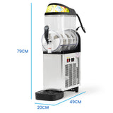 NNEMB 12L Commercial Slush Machine Single Tank, Quality Donper Compressor, Frozen Slushy Juice Maker