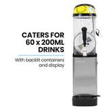 NNEMB 12L Commercial Slush Machine Single Tank, Quality Donper Compressor, Frozen Slushy Juice Maker