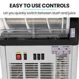 NNEMB 12L Commercial Slush Machine Single Tank, Quality Donper Compressor, Frozen Slushy Juice Maker