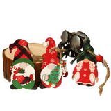 NNETM 9pcs Festive Christmas Wooden Hanging Box - Decorating and Gifting
