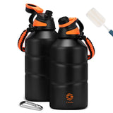 NNEOBA Stainless Steel Thermos Bottle Vacuum Flask (Black)