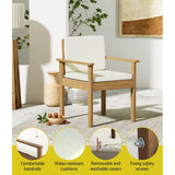 NNEDSZ Gardeon 4-Piece Outdoor Sofa Set Wooden Couch Lounge Setting