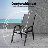 NNEDSZ 6PC Outdoor Dining Chairs Stackable Lounge Chair Patio Furniture Grey