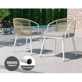 NNEDSZ Outdoor Dining Set 5 Piece Aluminum Table Chairs Setting White