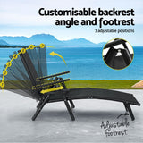 NNEDSZ Gardeon Sun Lounge Outdoor Lounger Aluminium Folding Beach Chair Camping Patio