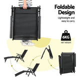 NNEDSZ Gardeon Sun Lounge Outdoor Lounger Aluminium Folding Beach Chair Camping Patio