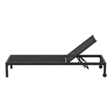 NNEDSZ Gardeon Sun Lounge Outdoor Lounger Aluminium Folding Beach Chair Wheels Black
