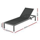 NNEDSZ Sun Lounge Outdoor Lounger Aluminium Folding Beach Chair Wheels Patio