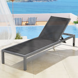 NNEDSZ Sun Lounge Outdoor Lounger Aluminium Folding Beach Chair Wheels Patio