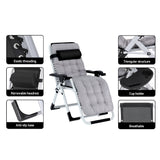 NNEDSZ Sun Lounge Folding Lounger Camping Zero Gravity Chair Outdoor Furniture