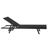 NNEDSZ Sun Lounge Outdoor Lounger Steel Beach Chair Patio Furniture Black
