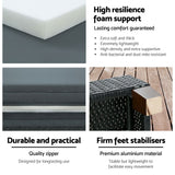 NNEDSZ Gardeon Sun Lounge Wicker Lounger Outdoor Furniture Day Bed Wheels Patio Black