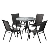 NNEDSZ Gardeon Outdoor Dining Set Table and Chairs Patio Garden Furniture Bistro Set