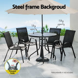 NNEDSZ Gardeon Outdoor Dining Set Table and Chairs Patio Garden Furniture Bistro Set