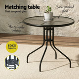 NNEDSZ Gardeon Outdoor Dining Set Table and Chairs Patio Garden Furniture Bistro Set