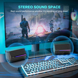 NNEOBA Sound Box USB Stereo Speaker with Volume Control (Black)