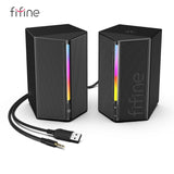 NNEOBA Sound Box USB Stereo Speaker with Volume Control (Black)